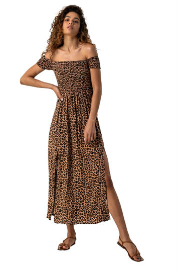 roman originals leopard print dress