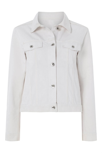 White Denim Jacket, Image 4 of 4