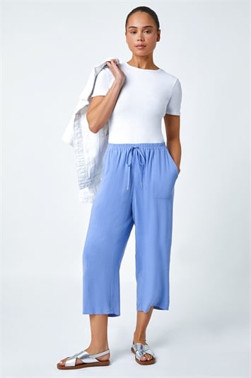 Buy Flat-Front Cropped Trousers Online at Best Prices in India - JioMart.
