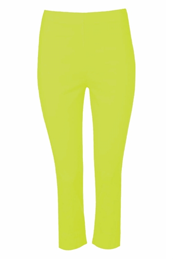Lime Cropped Stretch Trouser, Image 5 of 5
