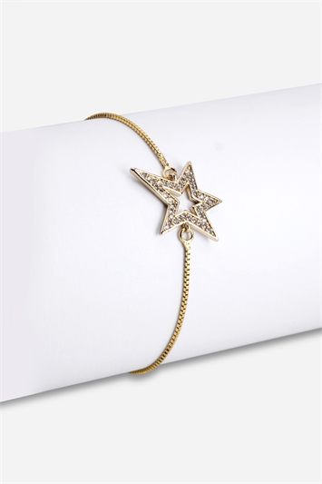 Metallic Adjustable Star Friendship Bracelet