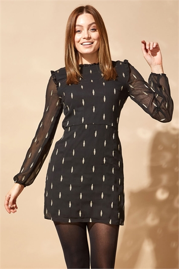 second female polka dot dress