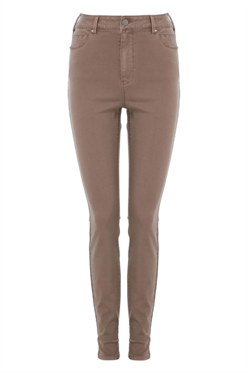 Soft Touch Stretch Jeggings in Mink - Roman Originals UK