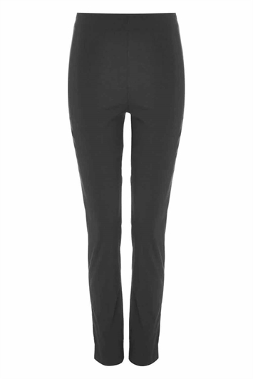 Black Full Length Stretch Trousers, Image 4 of 4
