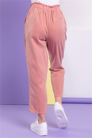 Rose Frill Detail Panel Trousers, Image 2 of 4