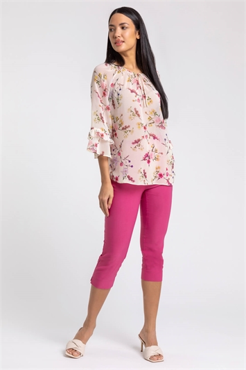 Orchid Cropped Stretch Trouser, Image 3 of 4