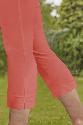 Coral Cropped Stretch Trouser, Image 4 of 5