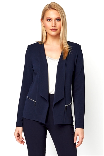 navy blue dress jacket womens
