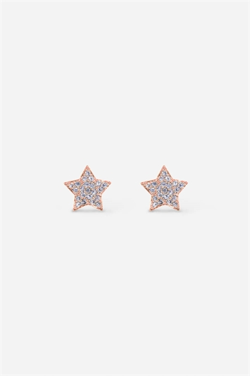 Multi Stainless Steel Plated Star Earrings
