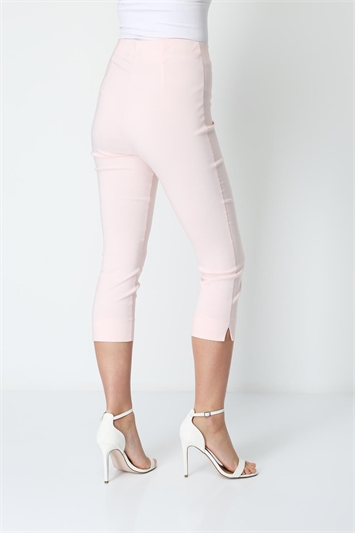 Light Pink Petite Cropped Stretch Trousers, Image 2 of 5