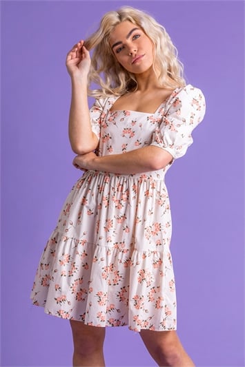 Tiered Rose Print Dressand this?