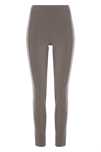 Light Brown Full Length Stretch Trousers, Image 4 of 4