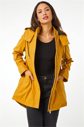 Amber Longline Hooded Raincoat 