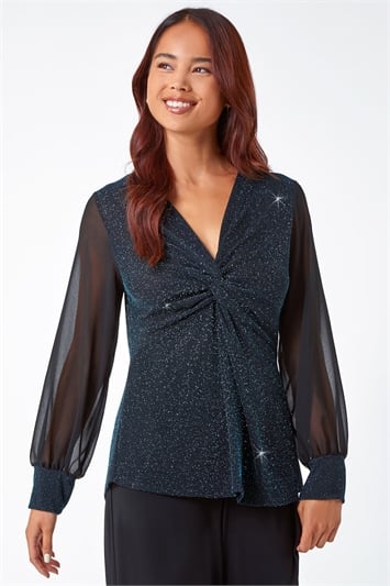 Ladies Sparkly Tops & Blouse, Sparkly Evening Tops