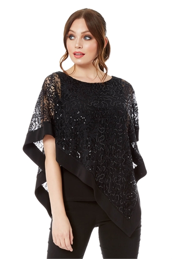 sequin evening tops uk