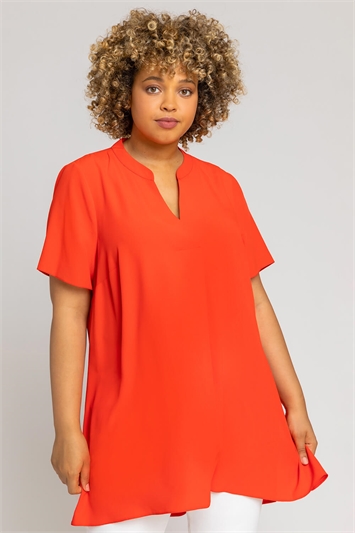 Curve Pleat Detail Tunic Topand this?
