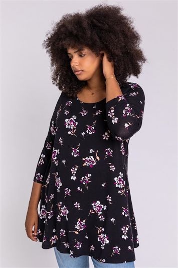 Curve Floral Print Tunic Topand this?