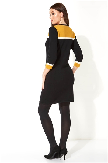 Colour Block Knitted Dress