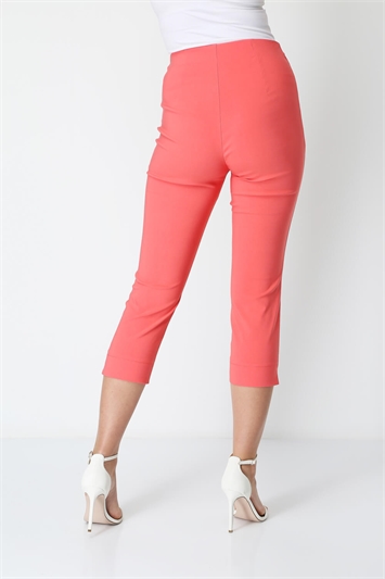 Coral Cropped Stretch Trouser, Image 2 of 5
