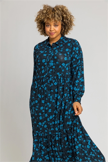 Curve Linear Floral Shirt Dressand this?