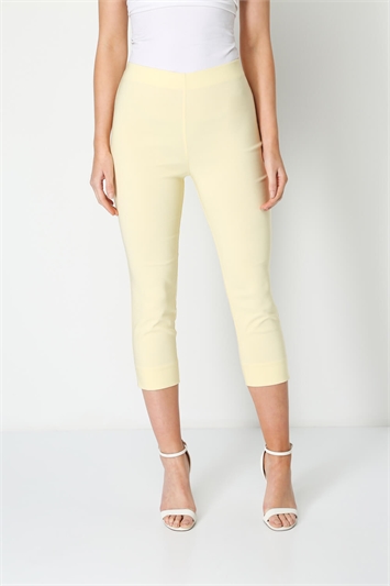 Lemon Cropped Stretch Trouser, Image 2 of 5