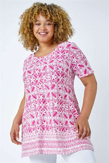 Plus Size Tunic Shirt in White, Plus Size Fall Holiday Clothing - See Rose  Go – See ROSE Go