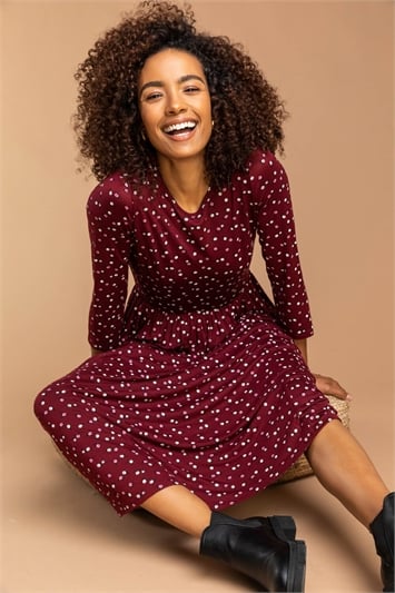 Ditsy Floral Print Midi Dressand this?