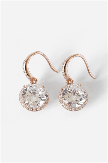 Multi Diamante Drop Earrings