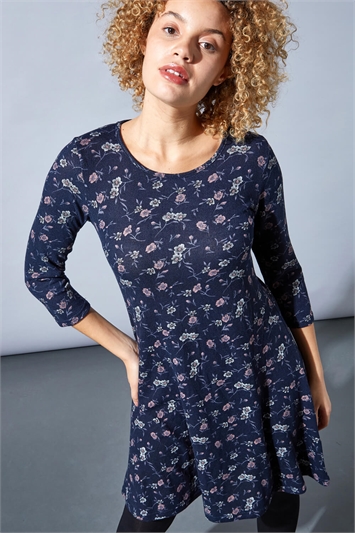 Floral Print Swing Dress