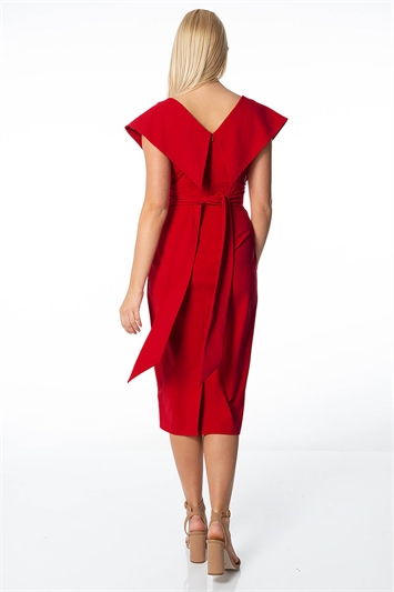 Red Cross Front Midi Dress, Image 2 of 4