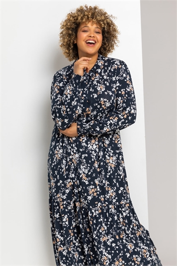 Curve Ditsy Floral Shirt Dressand this?