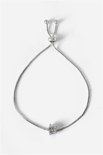 Silver Adjustable Star Bracelet