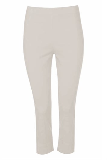 Stone Cropped Stretch Trouser, Image 4 of 4