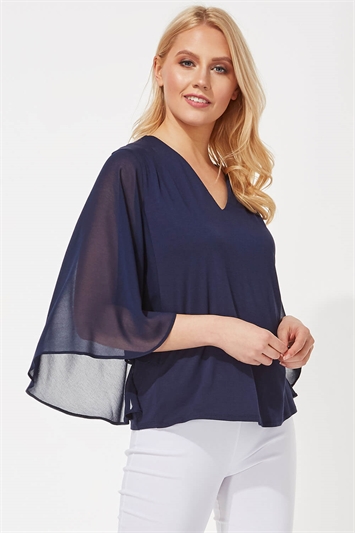 chiffon sleeves design
