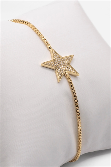 Gold Adjustable Star Friendship Bracelet