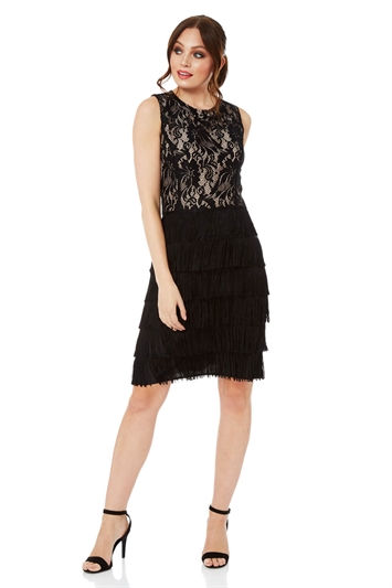 black lace dress size 14