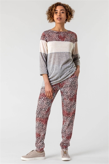 pink animal print clothing