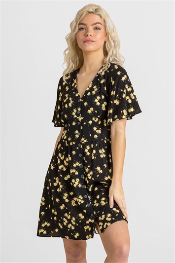 Floral Button Through Jersey Dressand this?