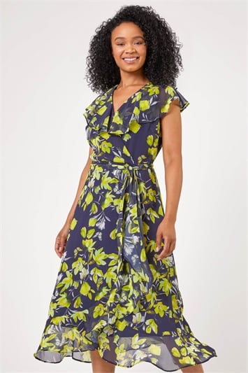 Petite Floral Chiffon Frill Dressand this?