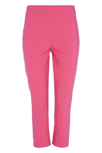 Cropped Stretch Trouser in CERISE - Roman Originals UK