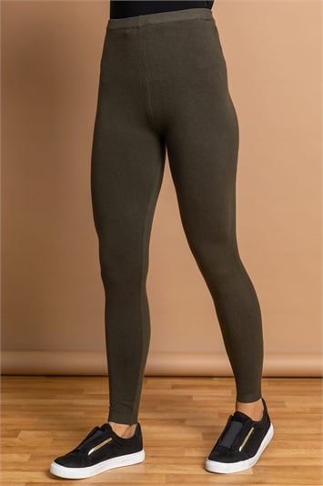 Brown Knitted Stretch Lounge Pants