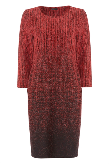 Ombre Textured Shift Dress