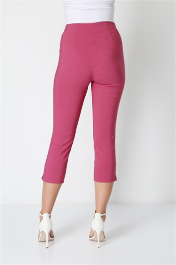 Pink Cropped Stretch Trouser, Image 2 of 7