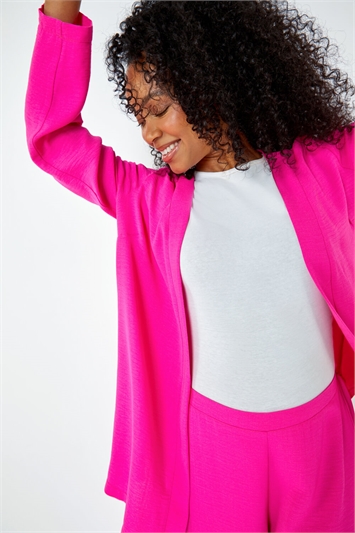 Pink Petite Woven Kimono Jacket