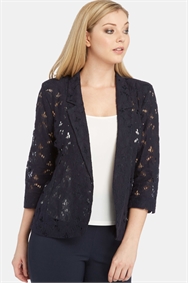 navy lace jacket