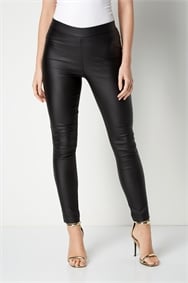 tall faux leather pants