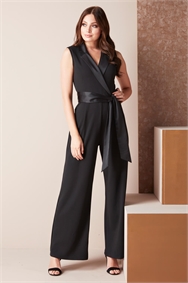 Tuxedo Style Jumpsuit