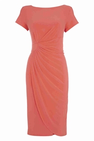 Coral Online Exclusive Jersey Wrap Over Dress