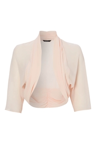dusky pink bolero jacket