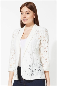 ladies black lace jacket